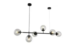 Arrediorg Lampadario a sospensione di design moderno a 6 sfere in vetro CEREDO W6