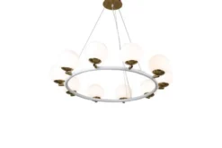 Arrediorg Lampadario a sospensione di design moderno MODICA W10 Ottone