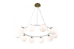 Arrediorg Lampadario a sospensione di design moderno MODICA W10 Ottone