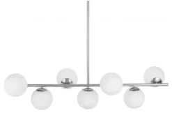 Arrediorg Lampadario a sospensione di design moderno FREDICA W7 Cromo