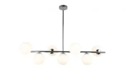 Arrediorg Lampadario a sospensione di design moderno FREDICA W7 Cromo
