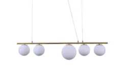 Arrediorg Lampadario a sospensione di design moderno BARISTICA W5 Ottone