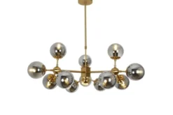 Arrediorg Lampadario a sospensione di design moderno 12 luci a sfere ZODIAK W12