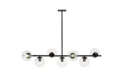 Arrediorg Lampadario a sospensione di design moderno sfere in vetro FREDICA W7