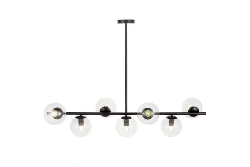 Arrediorg Lampadario a sospensione di design moderno sfere in vetro FREDICA W7