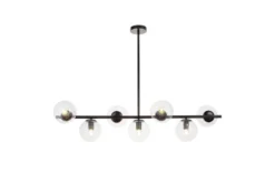 Arrediorg Lampadario a sospensione di design moderno sfere in vetro FREDICA W7