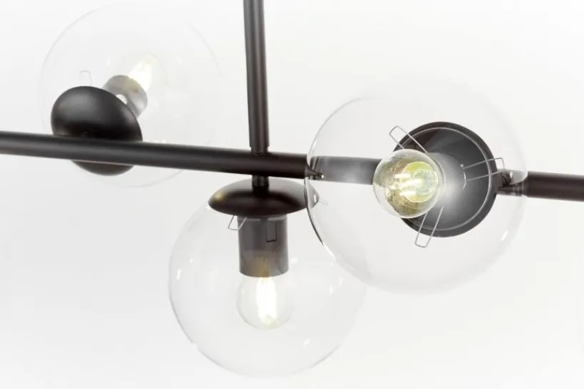 Arrediorg Lampadario a sospensione di design moderno sfere in vetro FREDICA W7