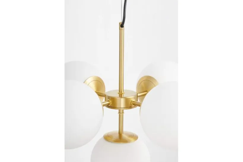 Arrediorg Lampadario a sospensione di design moderno 5 luci a sfere STELVIO W5