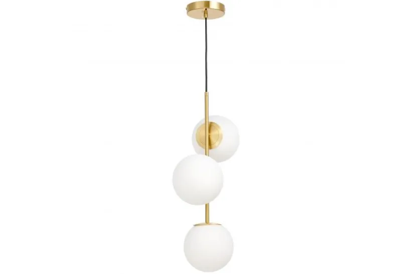 Arrediorg Lampadario a sospensione di design moderno 3 luci a sfere STELVIO W3