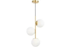 Arrediorg Lampadario a sospensione di design moderno 3 luci a sfere STELVIO W3