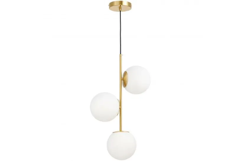 Arrediorg Lampadario a sospensione di design moderno 3 luci a sfere STELVIO W3