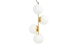 Arrediorg Lampadario a sospensione di design moderno 4 luci a sfere STELVIO W4