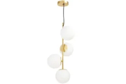 Arrediorg Lampadario a sospensione di design moderno 4 luci a sfere STELVIO W4