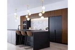 Arrediorg Lampadario a sospensione di design moderno 4 luci a sfere STELVIO W4