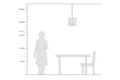Arrediorg Lampadario a sospensione di metallo in colore con ottone WALDORF W4