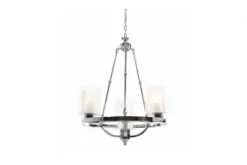 Arrediorg Lampadario a sospensione in stile industriale vintage di metallo colore SANTINI W4