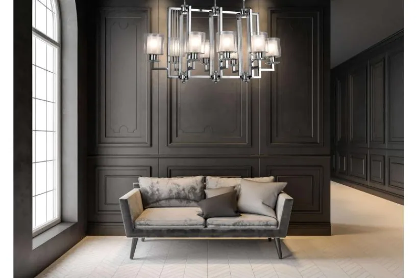 Arrediorg Lampadario a sospensione moderno di metallo colore MANHATTAN PRO