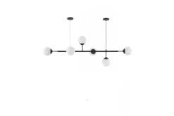 Arrediorg Lampadario a sospensione 2 attacchi a soffitto 6 sfere FINO W6