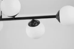 Arrediorg Lampadario a sospensione 8 sfere con piastra rettangolare a soffitto FINO W8