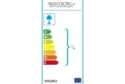 Arrediorg Lampadario a sospensione 4 sfere oro caldo STELVIO W4