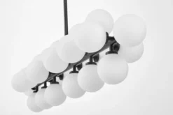 Arrediorg Lampadario a sospensione sfere asse orizzontale PETRICA W24