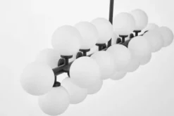 Arrediorg Lampadario a sospensione sfere asse orizzontale PETRICA W24