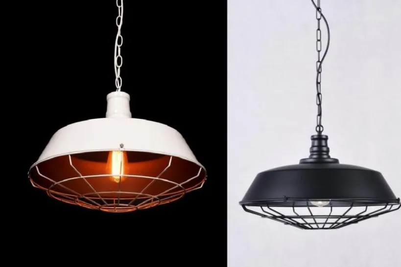 Arrediorg Lampadario a sospensione stile industriale Arigio D45