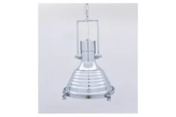 Arrediorg Lampadario a sospensione stile industriale Botti Cromato