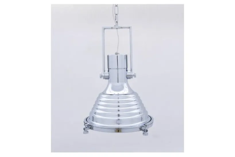Arrediorg Lampadario a sospensione stile industriale Botti Cromato