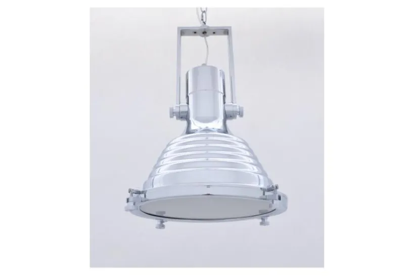 Arrediorg Lampadario a sospensione stile industriale Botti Cromato