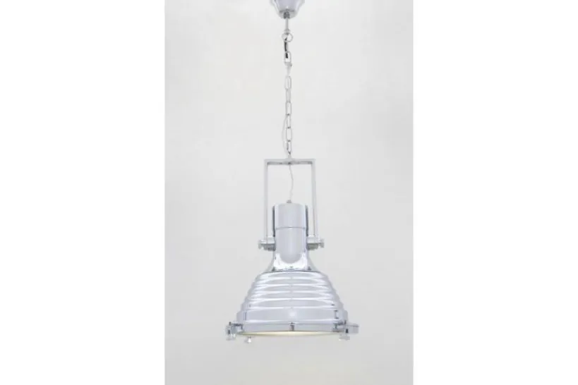 Arrediorg Lampadario a sospensione stile industriale Botti Cromato