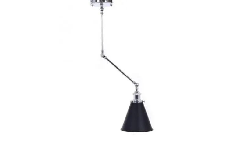 Arrediorg Lampadario a sospensione stile industriale cromo con TERI W2