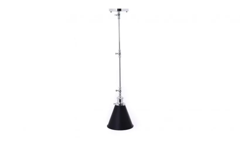 Arrediorg Lampadario a sospensione stile industriale cromo con TERI W2