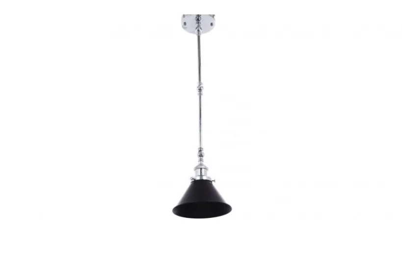 Arrediorg Lampadario a sospensione stile industriale cromo con DERI W2