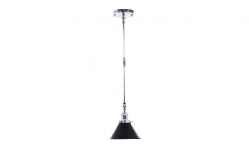 Arrediorg Lampadario a sospensione stile industriale cromo con DERI W2