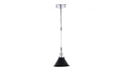 Arrediorg Lampadario a sospensione stile industriale cromo con DERI W2