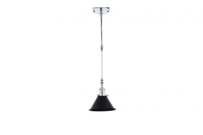 Arrediorg Lampadario a sospensione stile industriale cromo con DERI W2