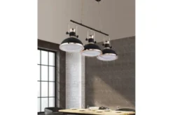 Arrediorg Lampadario a sospensione stile industriale vintage BATORE W3