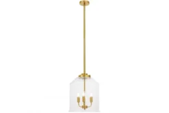 Arrediorg Lampadario a sospensione vetro a bollicine e RALTON W3