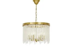 Arrediorg Lampadario circolare con cristalli BALMENA D40