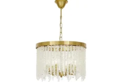 Arrediorg Lampadario circolare con cristalli BALMENA D40