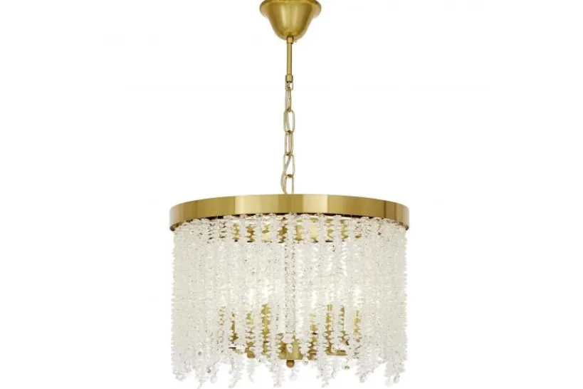 Arrediorg Lampadario circolare con cristalli BALMENA D40