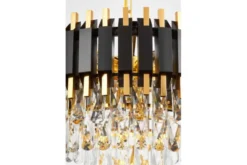 Arrediorg LAMPADARIO CLASSICO IN CRISTALLO E ORO RIVO D50
