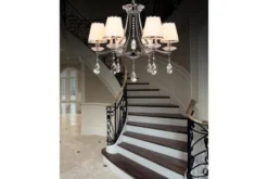 Arrediorg Lampadario di cristallo Dominni W6 Cromato