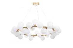 Arrediorg Lampadario di design moderno 40 luci MARSIADA W40 Ottone