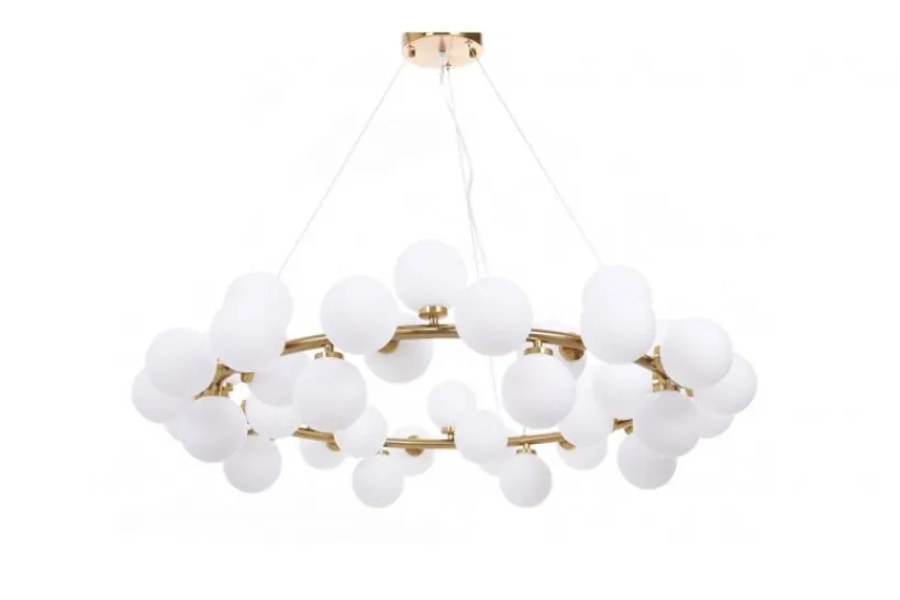 Arrediorg Lampadario di design moderno 40 luci MARSIADA W40 Ottone