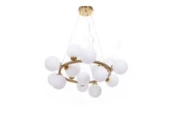 Arrediorg Lampadario di design moderno 15 luci MARSIADA W15 Ottone