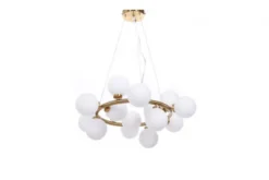 Arrediorg Lampadario di design moderno 15 luci MARSIADA W15 Ottone