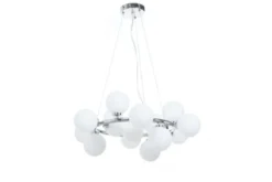 Arrediorg Lampadario di design moderno 15 luci MARSIADA W15 Cromo
