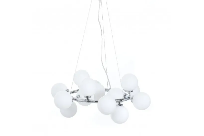 Arrediorg Lampadario di design moderno 15 luci MARSIADA W15 Cromo